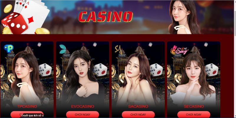 Các sảnh cược sôi động nhất tại live casino nhà cái Hello88